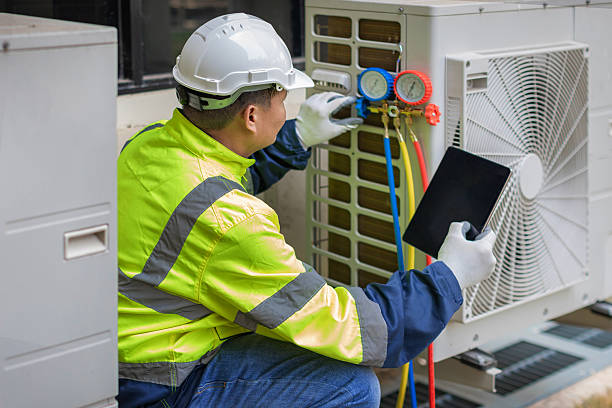 Professional Hvac technician working in Ola, ID